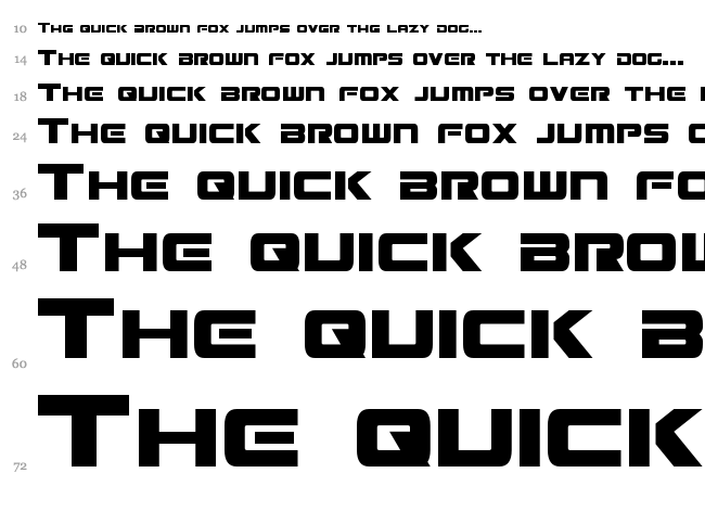 Mission GT-R font waterfall